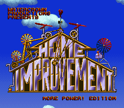 Home Improvement: More Power! Edition Title Screen